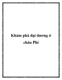 Khám phá đại dương ở châu Phi