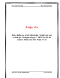 Luận văn: Hoàn thiện quy trình kiểm toán Chi phí sản xuất và tính giá thành tại công ty TNHH Tư vấn Kế toán và Kiểm toán Việt Nam( AVA)