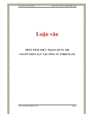 Luận văn: PHÂN TÍCH THỰC TRẠNG QUẢN TRỊ NGUỒN NHÂN LỰC TẠI CÔNG TY TNHH OLAM