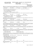  THI THỬ ĐẠI HỌC – CAO ĐẲNG LẦN 1 NĂM HỌC 2012-2013 Môn: HÓA HỌC Mã đề thi 497