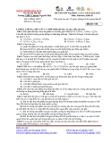  Đề thi thử Đại học môn Sinh năm 2013 khối B - Trường THPT chuyên Nguyễn Huệ (Mã đề 153)