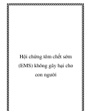 Hội chứng tôm chết sớm (EMS) không gây hại cho con người