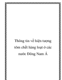 Thông tin về hiện tượng tôm chết hàng loạt ở các nước Đông Nam Á