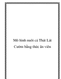 Mô hình nuôi cá Thát Lát Cườm bằng thức ăn viên