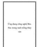 Ứng dụng công nghệ Biofloc trong nuôi trồng thủy sản