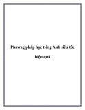 Phương pháp học tiếng Anh siêu tốc hiệu quả