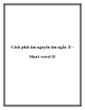 Tài liệu về Cách phát âm nguyên âm ngắn /I/ Short vowel /I/