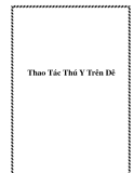 Thao Tác Thú Y Trên Dê