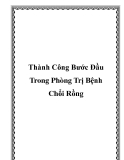 Thành Công Bước Đầu Trong Phòng Trị Bệnh Chổi Rồng