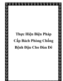 Thực Hiện Biện Pháp Cấp Bách Phòng Chống Bệnh Đậu Cho Đàn Dê