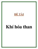 ĐỀ TÀI "  Khí hóa than "