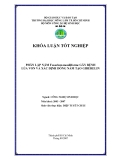 PHÂN LẬP NẤM Fusarium moniliforme GÂY BỆNH LÖA VON VÀ XÁC ĐỊNH DÕNG NẤM TẠO GIBERELIN