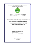 KHẢO SÁT KHẢ NĂNG ỨNG DỤNG KỸ THUẬT NUÔI CẤY MÔ SẸO TẠO DỊCH HUYỀN PHÙ CÂY Drosera burmanni Vahl TRONG THU NHẬN HỢP CHẤT ANTHRAQUINONE