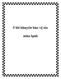 5 lời khuyên bảo vệ tóc mùa lạnh