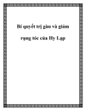 Bí quyết trị gàu và giảm rụng tóc của Hy Lạp