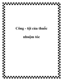 Công - tội của thuốc nhuộm tóc