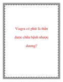 Viagra có phải là thần dược chữa bệnh nhược dương?