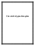 Các cách trị gàu đơn giản