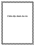 Chiêu độc dành cho tóc