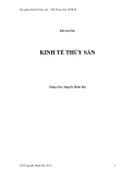 Bài giảng kinh tế thủy sản