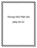 Massage kiểu Nhật: liệu pháp cho tóc