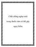 Chất chống nghẹt mũi trong thuốc cảm có thể gây nguy hiểm