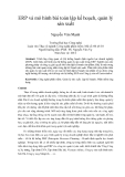 Báo cáo " ERP và mô hình bài toán lập kế hoạch, quản lý sản xuất"