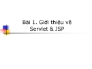 Bài 1. Giới thiệu về Servlet & JSP