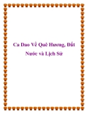 Ca Dao Về Quê Hương, Đất Nước và Lịch Sử