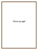 Vắt óc suy nghĩ