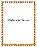 Hiểu câu phủ định (Negation)