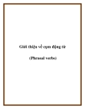 Giới thiệu về cụm động từ (Phrasal verbs)