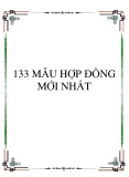 133 MẪU HỢP ĐỒNG MỚI NHẤT