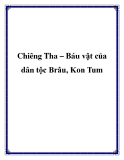 Chiêng Tha – Báu vật của dân tộc Brâu, Kon Tum