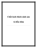 Chất kích thích sinh sản và liều tiêm