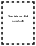 Phong thủy trong kinh doanh bán lẻ