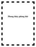 Phong thủy phòng thờ
