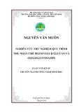 NGHIÊN CỨU THỬ NGHIỆM QUY TRÌNH THU NHẬN CHẾ PHẨM GIÀU β-GLUCAN VÀ OLIGOGLUCOSAMIN