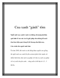 Cua xanh “gánh” tôm