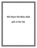 Đền Bạch Mã-điểm nhấn phố cổ Hà Nội