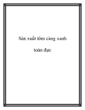 Sản xuất tôm càng xanh giống đực