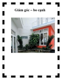 Giảm góc – bo cạnh