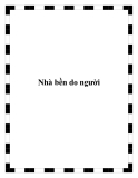 Nhà bền do người