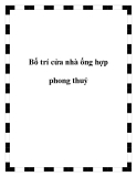 Bố trí cửa nhà ống hợp phong thuỷ