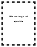 Màu sơn cho gia chủ mệnh Kim