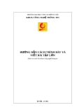 HƯỚNG DẪN CÁCH TRÌNH BÀY VÀ VIẾT BÀI TẬP LỚN - Dành cho sinh viên Khoa Công nghệ thông tin