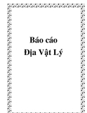 Báo cáo Địa Vật Lý  