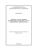 Khóa luận tốt nghiệp " MÔ PHỎNG LŨ BẰNG MÔ HÌNH SÓNG ĐỘNG HỌC (KW1D) TRÊN LƯU VỰC SÔNG BẾN HẢI – TRẠM GIA VÒNG "