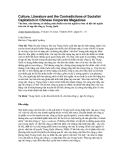 Báo cáo "Văn hóa, văn chương và những mâu thuẫn của chủ nghĩa tư bản xã hội chủ nghĩa trên các tờ tạp chí công ty Trung Quốc "