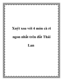 Xuýt xoa với 4 món cà ri ngon nhất trên đất Thái Lan